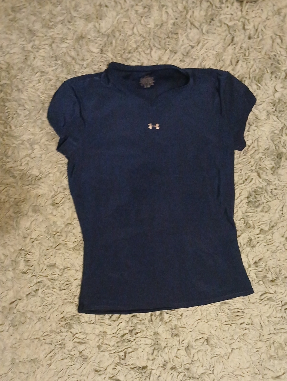 Under Armour Navy Short Sleeve Women's Performance Tee with Logo